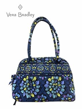 Vera Bradley Indigo Pop Bowler Bag